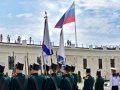 На Константиновской батарее отметили День государственного флага России и 175-летие РГО